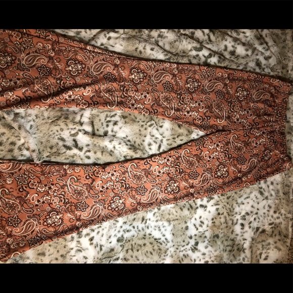 NASTY GAL PRINTED FLARE LEGGINGS - Picture 1 of 3